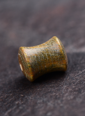 天然老绿檀木竹节散珠diy沉水级别男女穿珠手链项链文玩108单颗