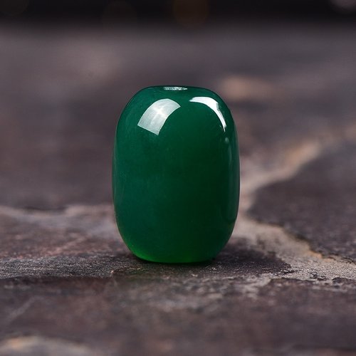 天然绿玛瑙桶珠散珠子diy佛珠