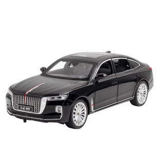 正版1:24红旗H9汽车模型金属国产车模合金玩具仿真摆件男孩收藏品