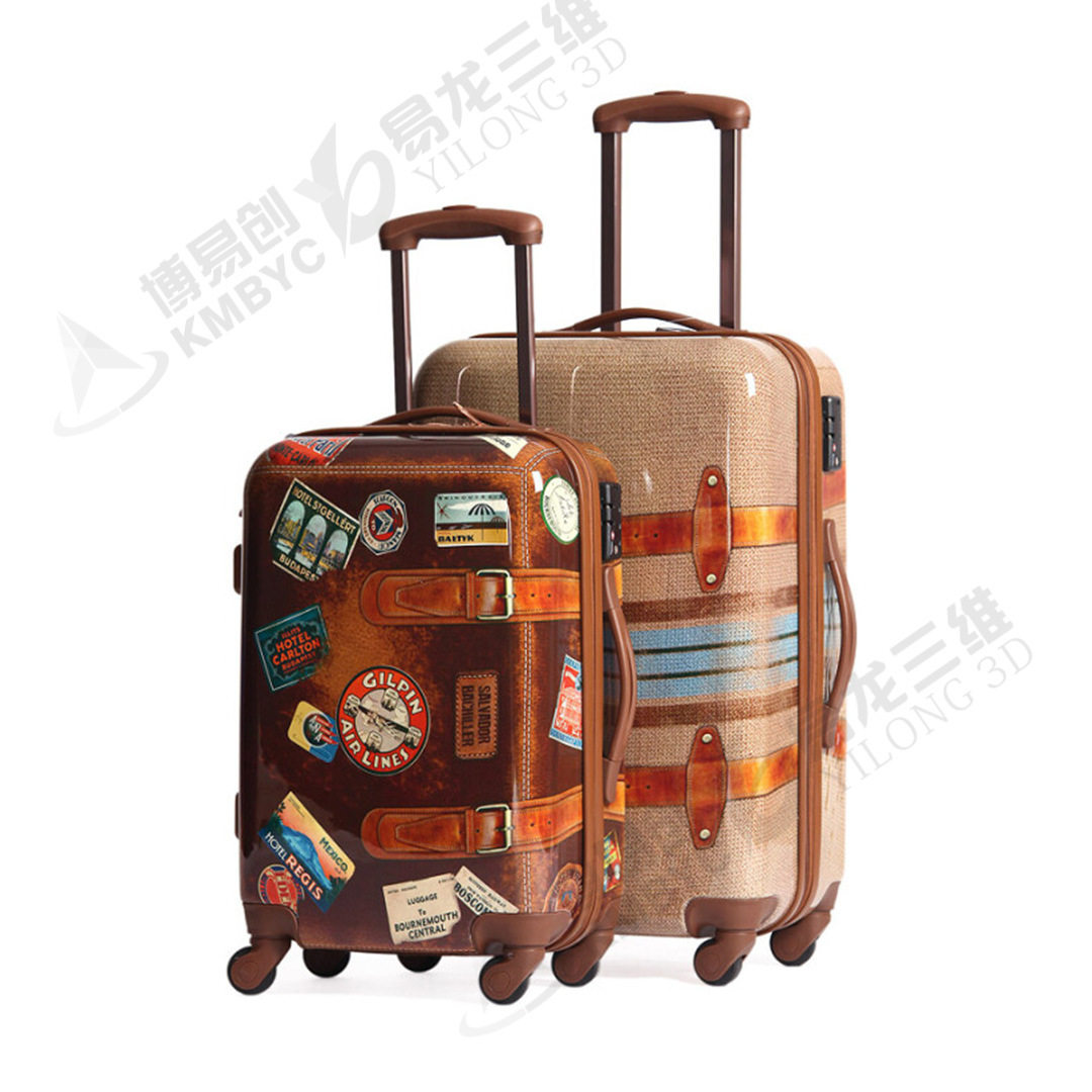 旅行箱包喷绘机金属密码箱数码彩印平板机塑料拉杆箱uv平板打印机属于什么档次？