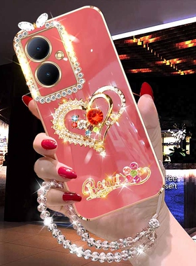 适用于vivoY78+手机壳Y78曲屏网红女新款硅胶软壳V2271A高级感超薄防摔V2278A全包镜头高档保护套丫78+送腕带