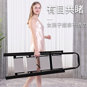 怡奥梯子家用折叠伸缩室内多功能加厚铝合金踏板宿舍梯子人字梯