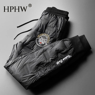 羽绒裤 保暖时尚 外穿加厚白鸭绒棉裤 冬季 潮流 防寒休闲2025新款 男士
