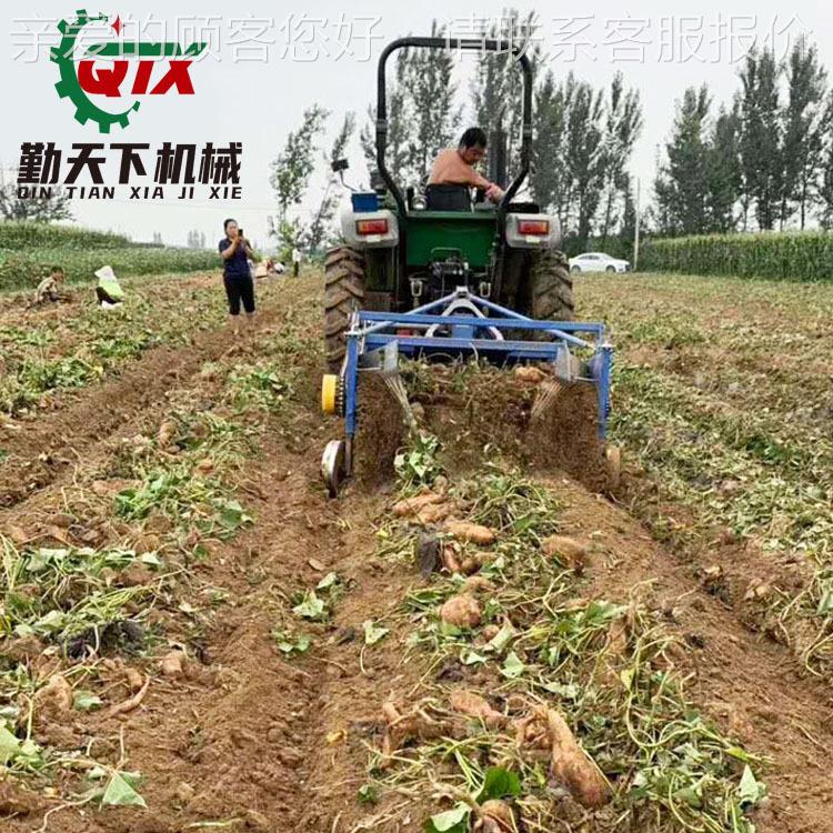 厂家直 四HTN轮豆拉机用杀秧机 土马铃薯收拖获机宽发幅一体机