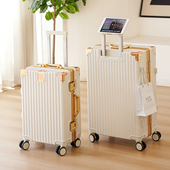 行李箱拉杆箱铝框旅行箱万向轮24男女学生26登记密码 皮箱子28寸