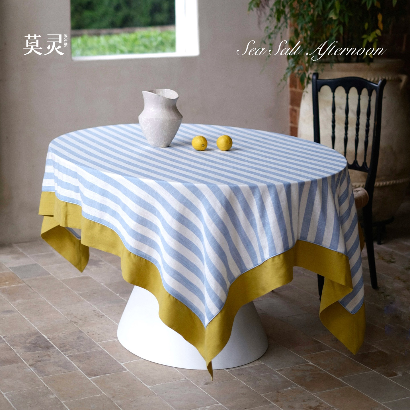 防水防油餐桌桌布亚麻拼接