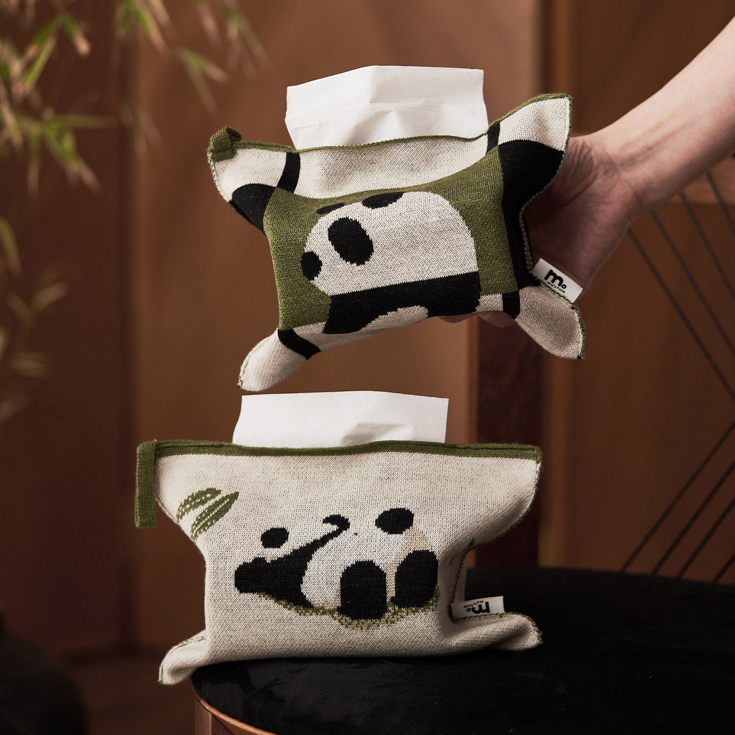 molingtalk 熊猫纸巾袋 竹趣园系列桌面纸巾包收纳袋装饰 阿莫玲,居家布艺,餐巾,淘宝优惠券,粉丝福利购,淘宝优惠卷