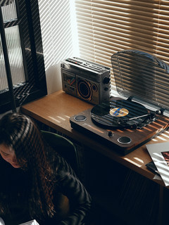 Syitren/赛塔林TAMMI II台式黑胶唱片机留声动磁lp情人节礼物
