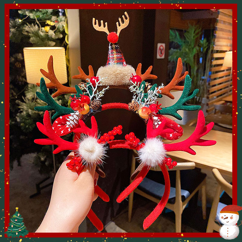 儿童圣诞发箍小女孩可爱鹿角头箍