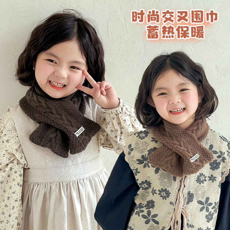 可爱百搭宝宝围巾秋冬季韩系女童