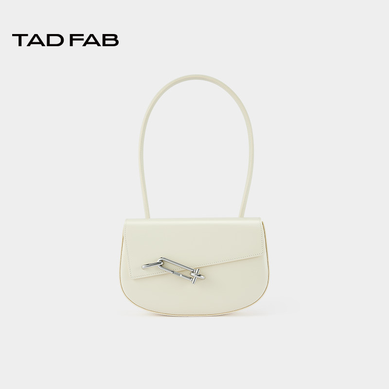 tadfab锁扣腋下包硬挺单肩马鞍包