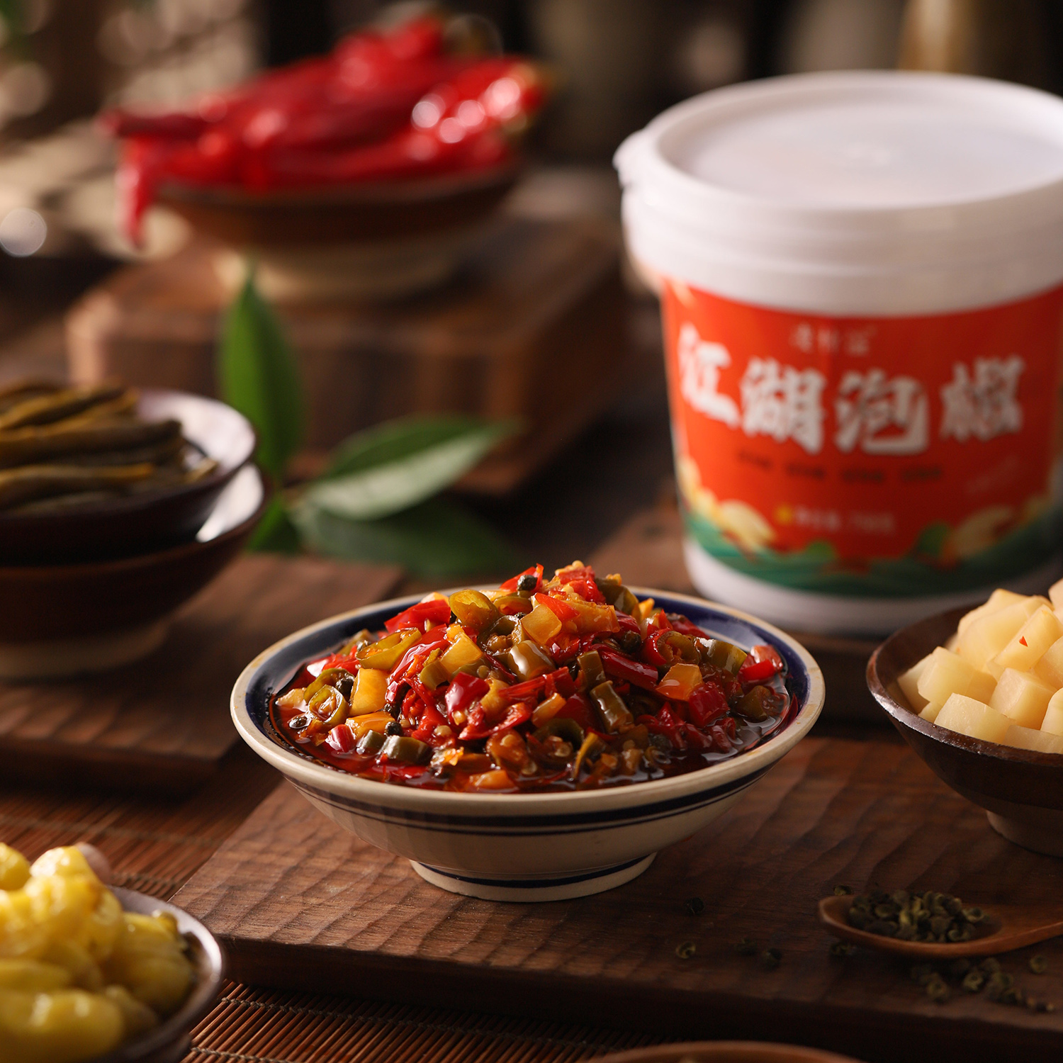 凌梓溢老坛泡椒酱调料正宗四川江湖泡椒菜商用/家用川菜免洗免切