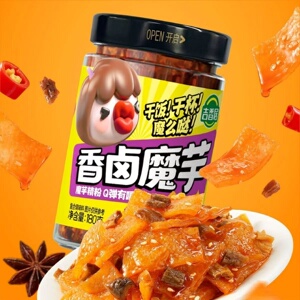 【吉香居香卤/麻酱魔芋180克】即食零食Q弹爽口佐餐休闲下饭下酒