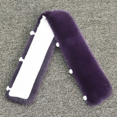 进口水貂毛领子单卖整皮男女真毛毛小立领保暖长直条竖领皮筋扣子