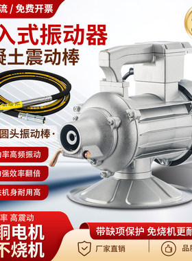 混凝土手提款插入振动棒建筑工程用振动器水泥震动振捣机单相三相