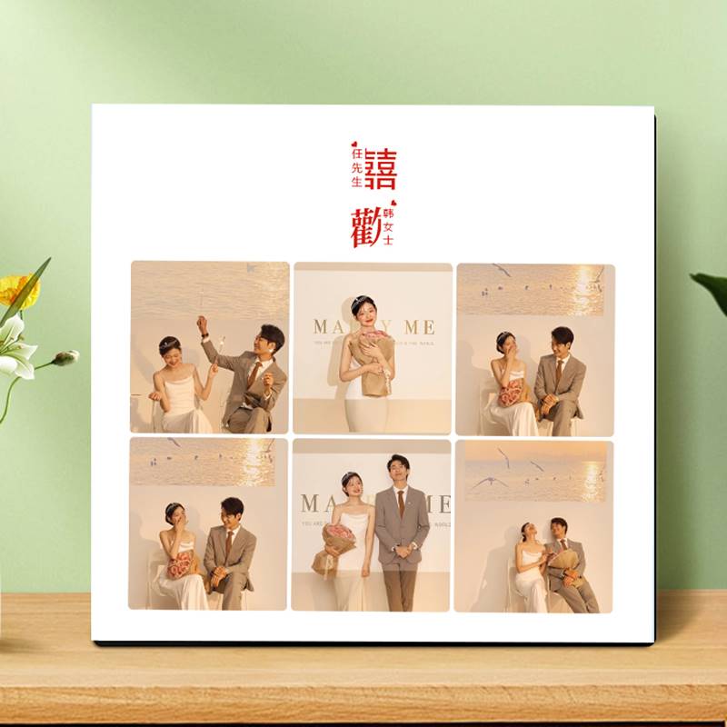 10寸相框摆台照片定制高级感洗照片加冲印婚纱照全家福相片制作