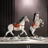 马摆件招财马到成功高档工艺品办公室酒柜客厅玄关装 饰品商务礼品