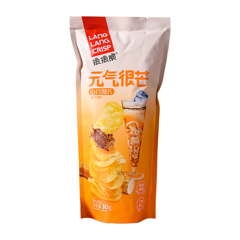 琅琅脆鱿鱼爱上虾山药薄片山药脆片网红零食办公室小吃网红薯片