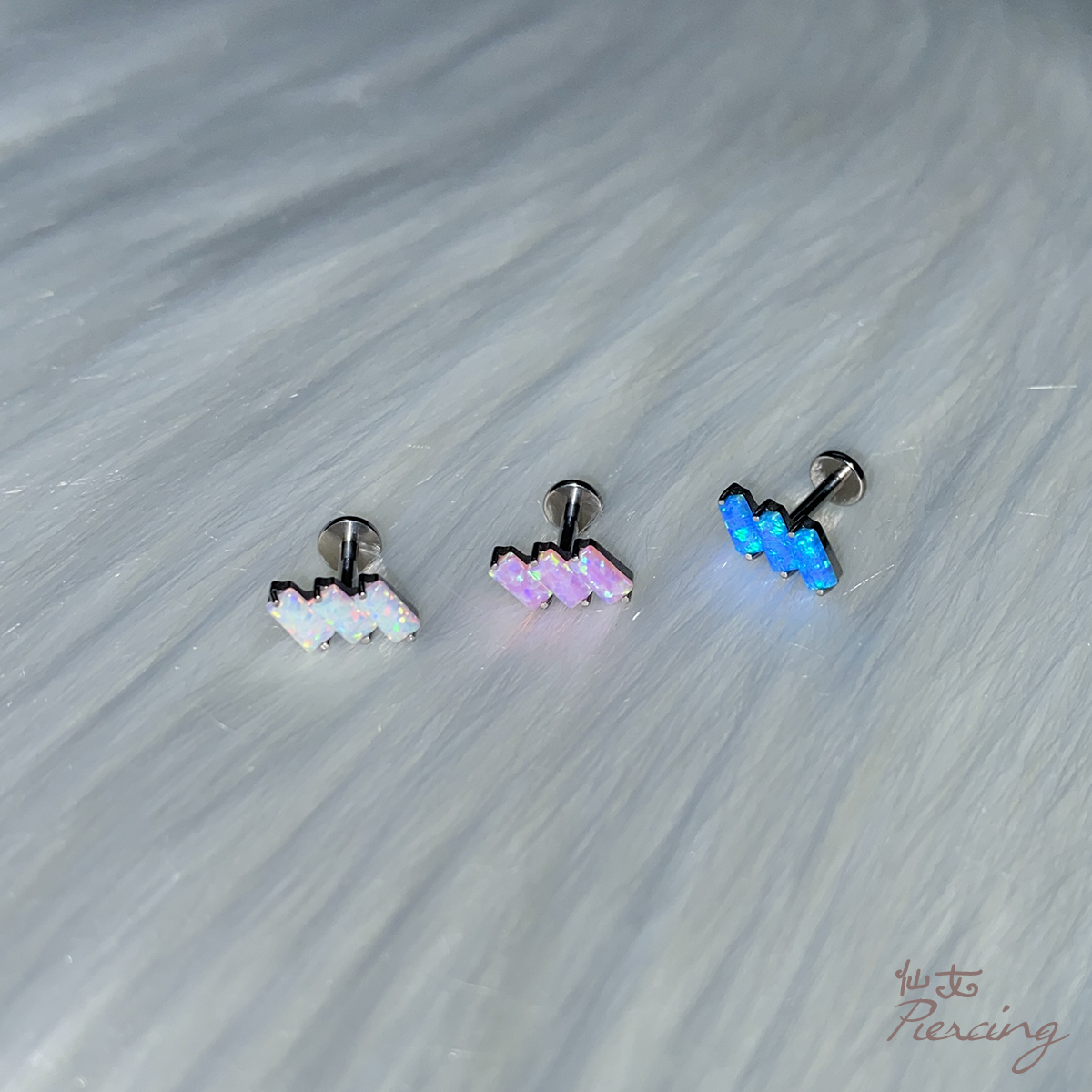 F136植入级钛合金澳宝欧泊耳钉