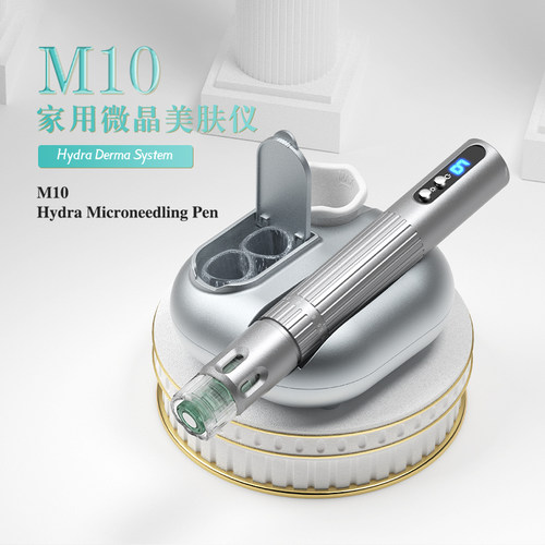 跨境外贸Uhooma M10镂空设计微晶美肤仪红蓝光微晶导入仪厂家直销