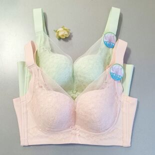 香蜜闺秀B杯25112007薄棉聚拢无钢圈四排扣文胸深V不空杯舒适内衣