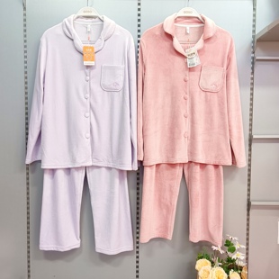 柔软抗静电不起球 25403019牛奶绒家居服套装 香蜜闺秀 女士新款