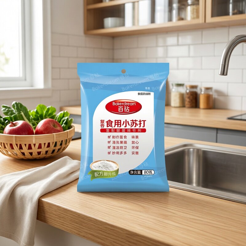 百钻小苏打饼干馒头果蔬清洁厨卫去污洗衣服洗食品复合苏打粉200g