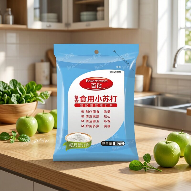百钻小苏打饼干馒头果蔬清洁厨卫去污洗衣服洗食品复合苏打粉200g