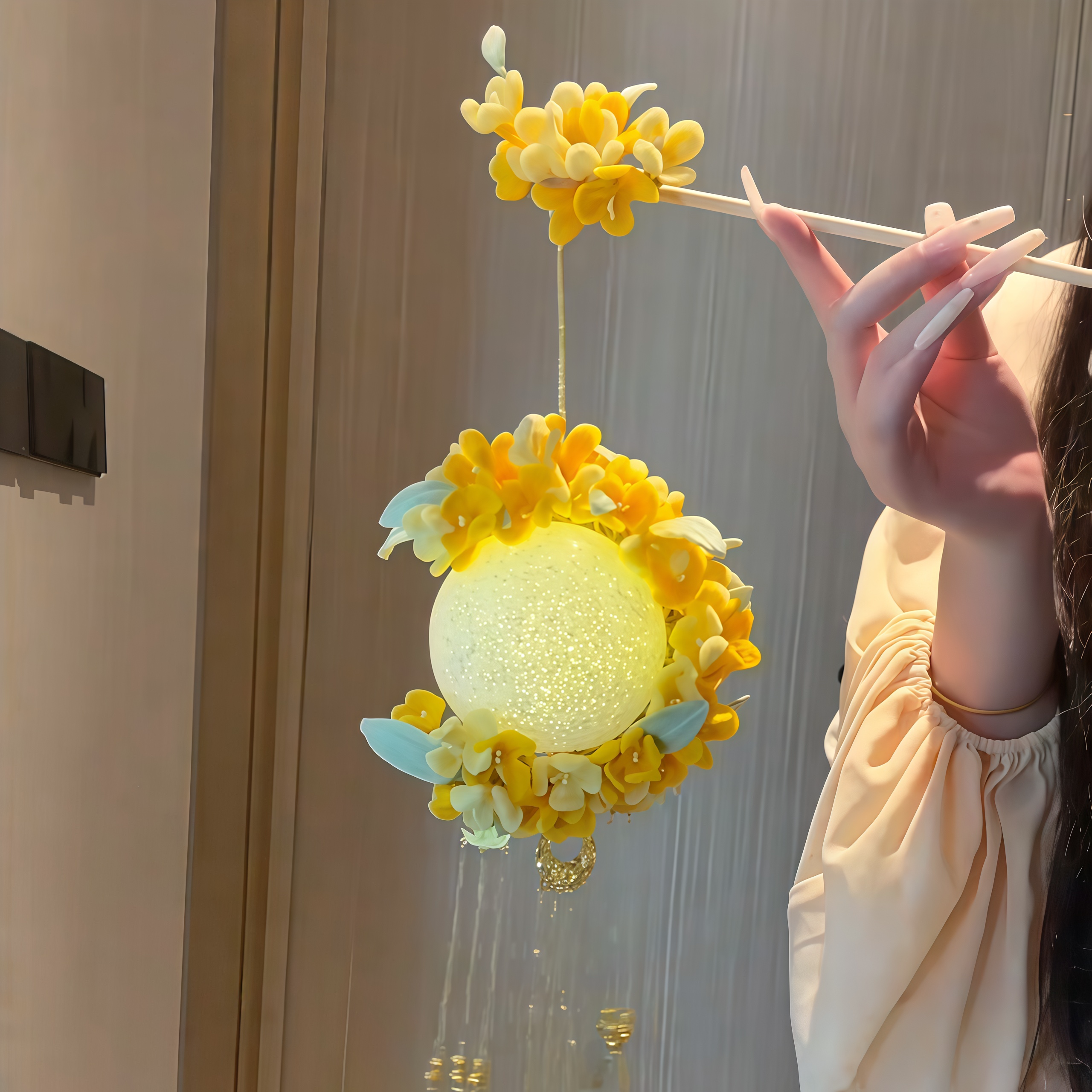 月桂玲珑桂花灯中秋古风手提灯