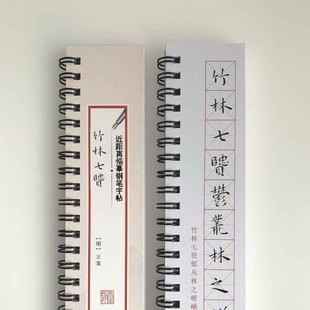 王宠竹林七贤近距离临摹字帖4038