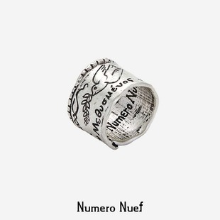 Riche 希腊浮雕卷轴宽版 comme 系列 闭口戒指 Priam Nuef