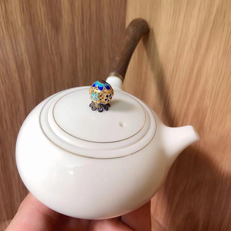 描金高端羊脂玉陶瓷茶具茶杯家用茶洗茶壶公道杯泡茶单壶定制LOGO,餐饮具,茶壶,淘宝优惠券,粉丝福利购,淘宝优惠卷