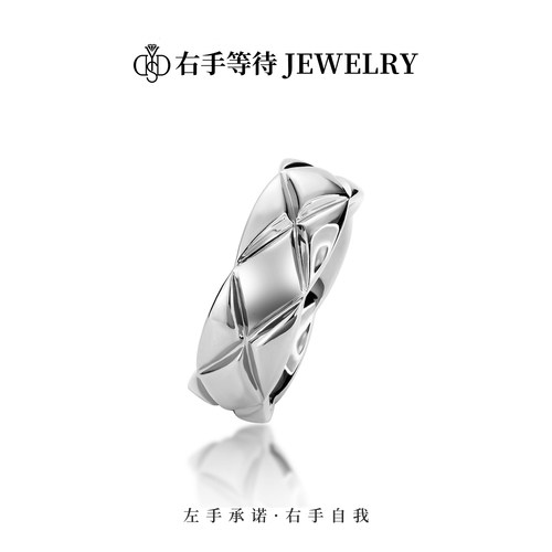 右手等待女S925设计小众时尚戒指