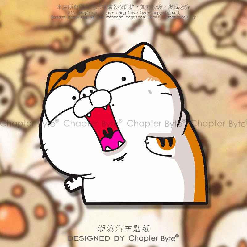 不留痕不留胶不掉色防水防晒车贴