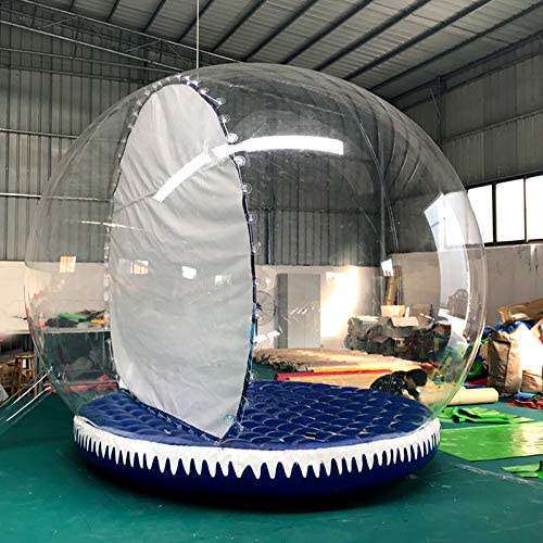 节庆充气雪花球生日派对圣诞装饰娱乐蹦床室外雪地充气泡泡屋