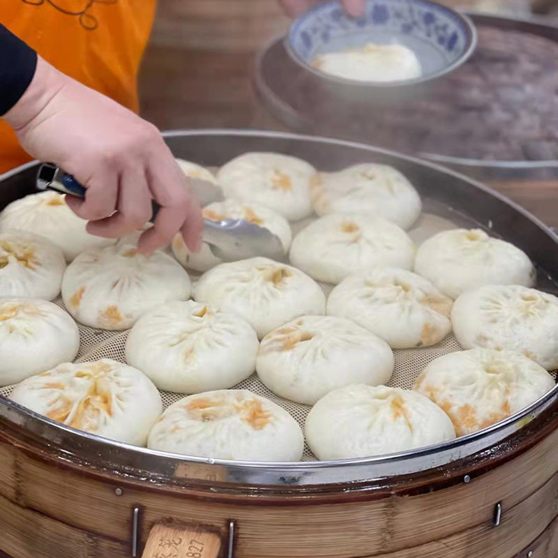 农家自制手工大包子豆腐榨菜包鲜肉包桐庐风味现做现发冷冻半成品