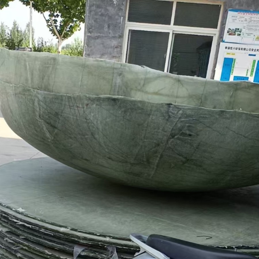 玻璃钢封头化粪池封头油罐车保温封头模压封头FRP缠绕化粪池堵头