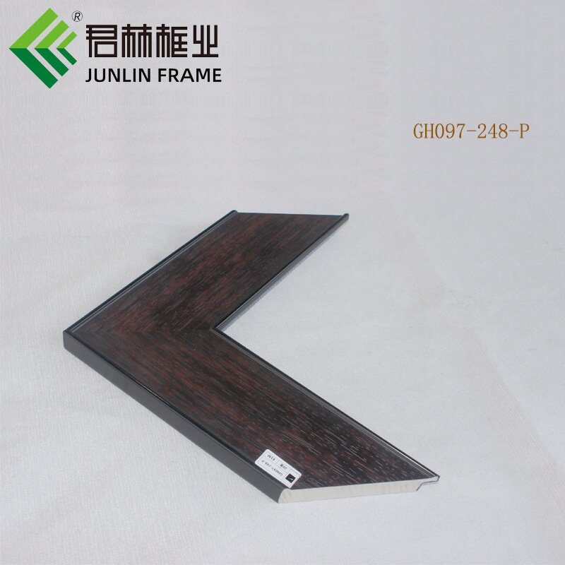 中古风仿实木相框线条装饰画线条