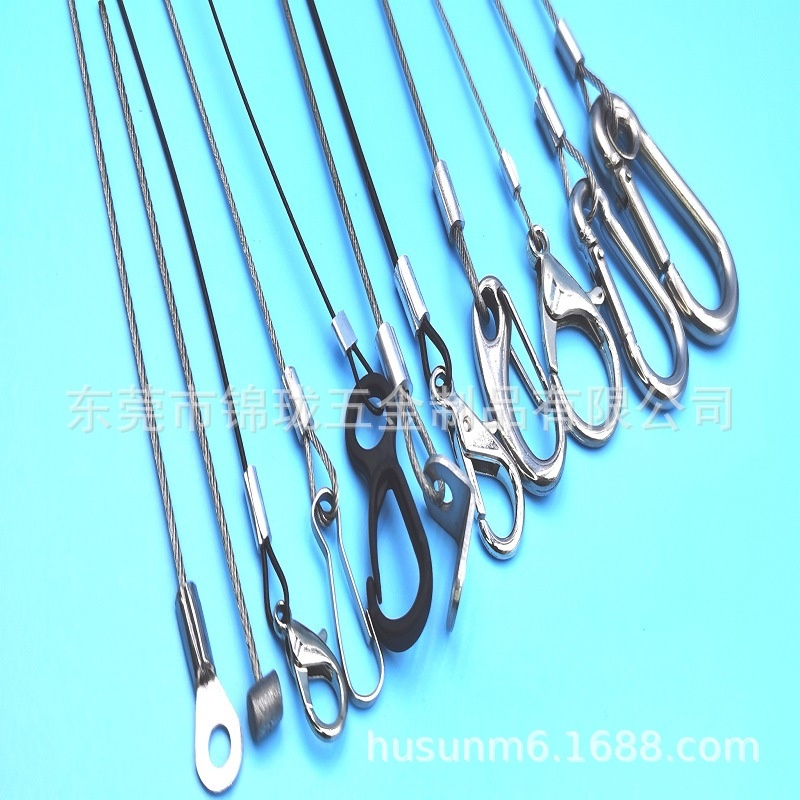 不锈钢端子连接线 不锈钢绳 304包胶钢丝绳 涂塑钢丝绳 五金配件