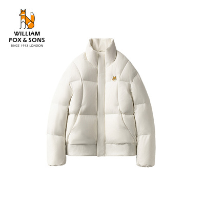 英国小狐狸无帽立领羽绒服外套