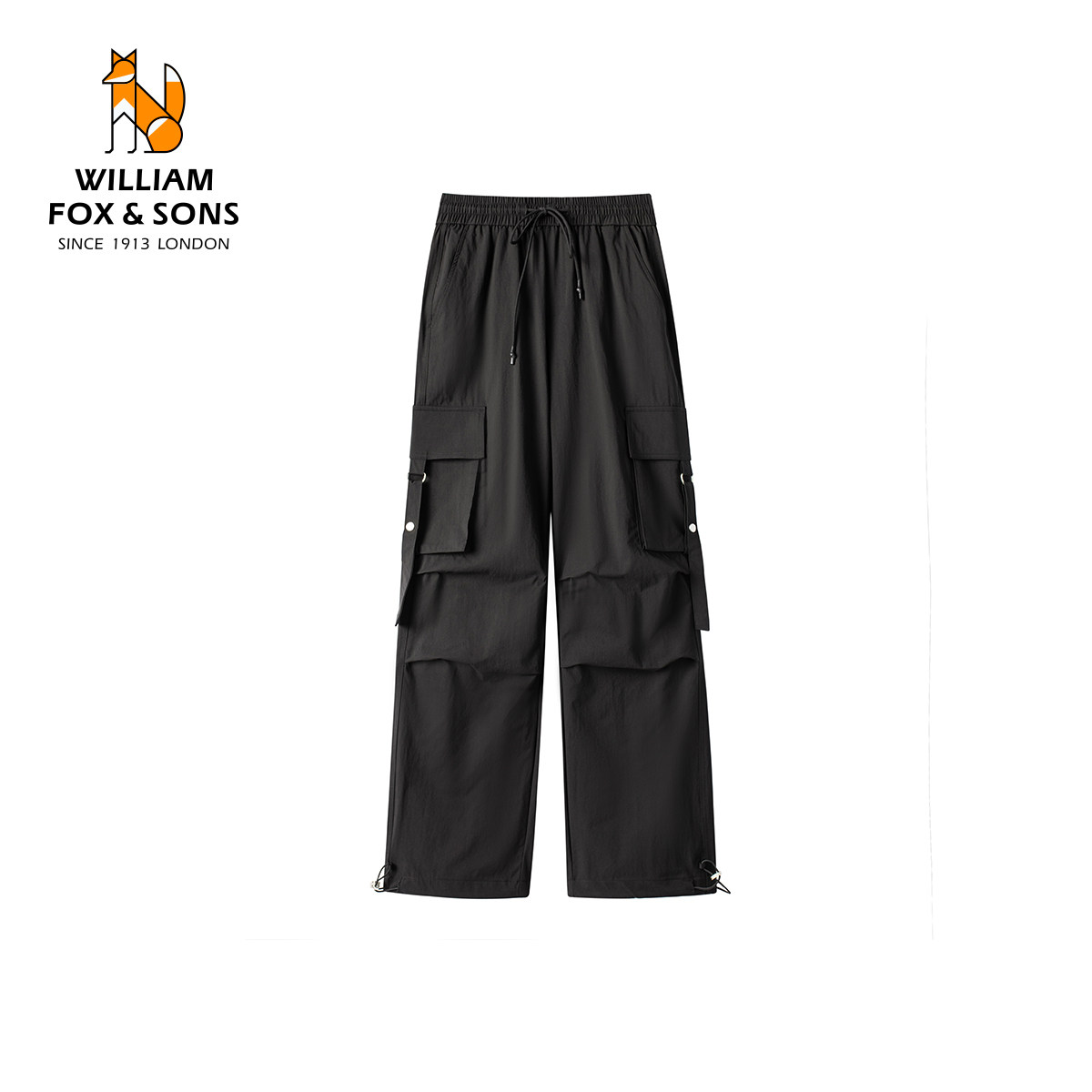 威廉福克斯秋季高密度户外机能立体贴袋潮流工装休闲裤男女同款