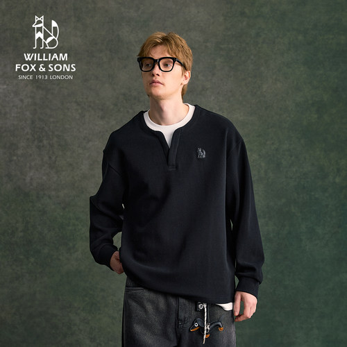 英国小狐狸假两件卫衣