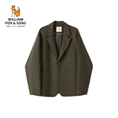 威廉福克斯TR色纺宽松秋季 限时清仓 复古休闲西服外套男款