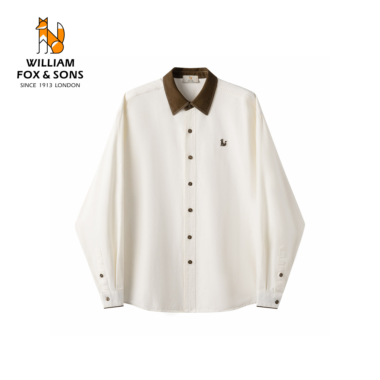 【10.20新品5折】学院风衬衫男长袖宽松百搭翻领衬衣美式复古上衣