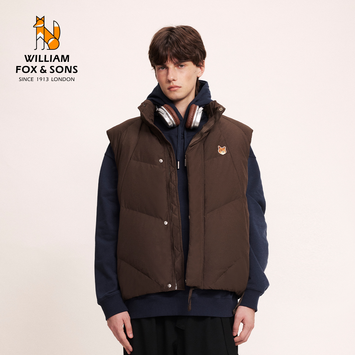 威廉福克斯防钻绒羽绒马甲