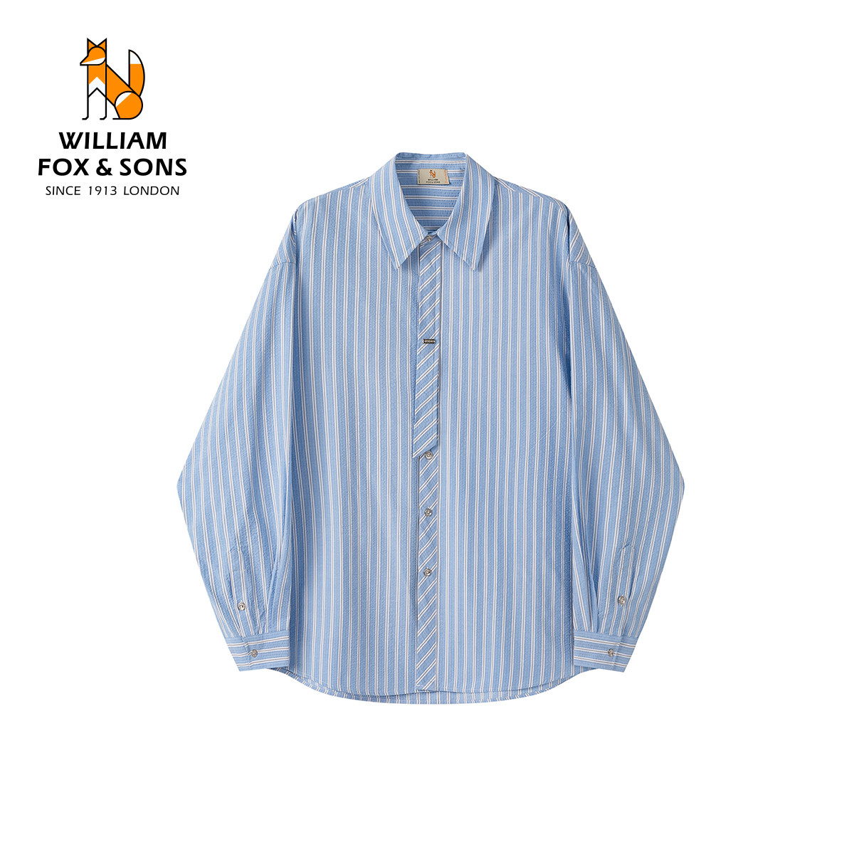 【1.31新品5折】条纹衬衫男春秋宽松长袖衬衣通勤百搭休闲上衣,男装,衬衫,淘宝优惠券,粉丝福利购,淘宝优惠卷