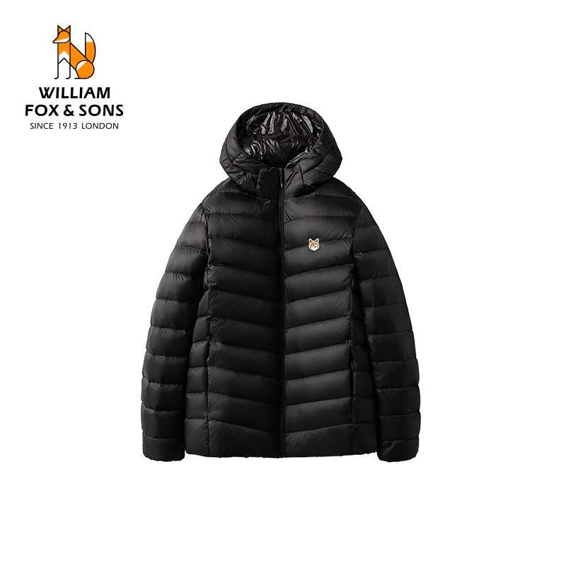 英国小狐狸2025冬季加厚保暖休闲高密防钻绒立领薄羽绒服外套男款