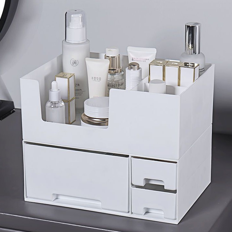 兰玫坊可叠加大容量桌面收纳盒