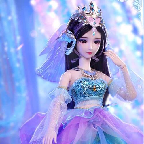 *叶罗丽娃娃29cm海公主孔雀白光莹冰公主萝莉魔法仙子女孩儿童礼