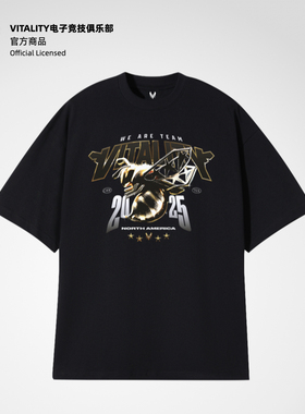Vitality奥斯汀Major美潮印花纯棉周边纪念T恤ZYWOO同款昂恩电竞